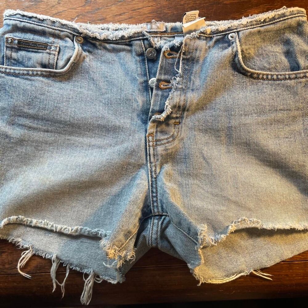 Vintage Calvin-klein Women's Denim Cutoff Shorts